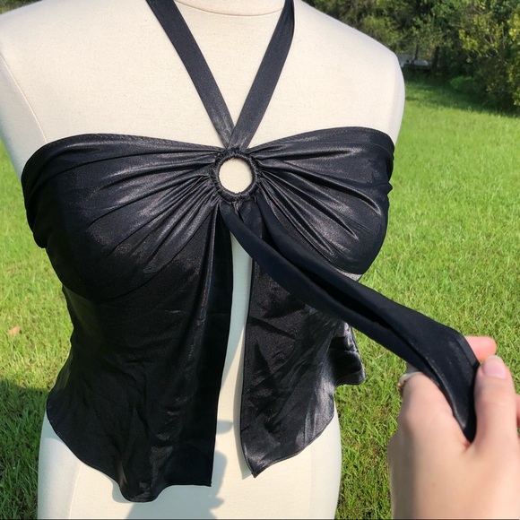 2/$40 Y2K Frederick’s of Hollywood Satin Top - Picture 2 of 6